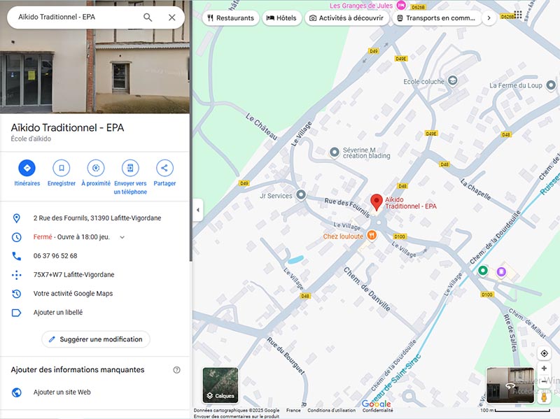 Dojo aïkido a Lafitte Vigordane 31 un essai gratuit